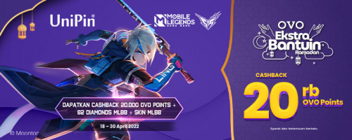 PROMO – Dapatkan Cashback 20.000 OVO Points, 82 Diamonds MLBB dan Bonus Skin MLBB pakai OVO!